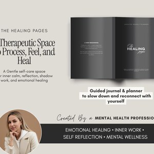 Self Care Therapy Journal Printable |Shadow Work Journal |Inner Child Healing Prompts |Mental Health Planner | Emotional Healing Workbook A4