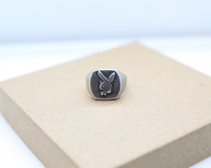 Unisex Playboy Signet Ring