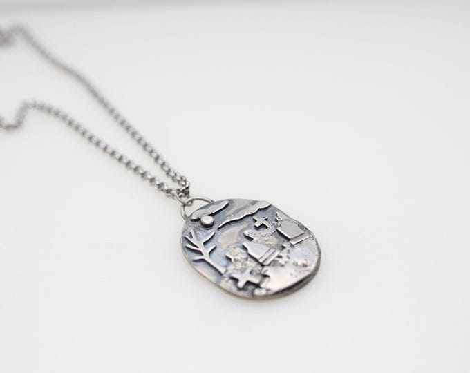 Cemetery Medallion Necklace