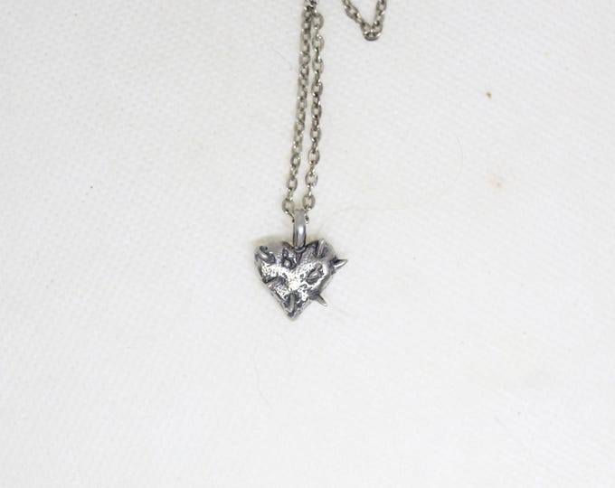 Spiked heart necklace