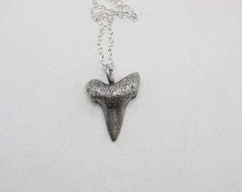 Cast Sterling Shark Tooth Necklace 2