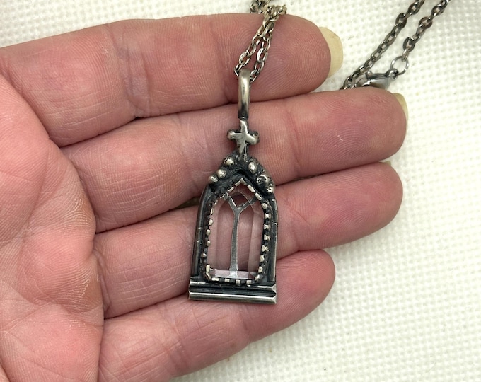 Gothic Cathedral Window Necklace 1