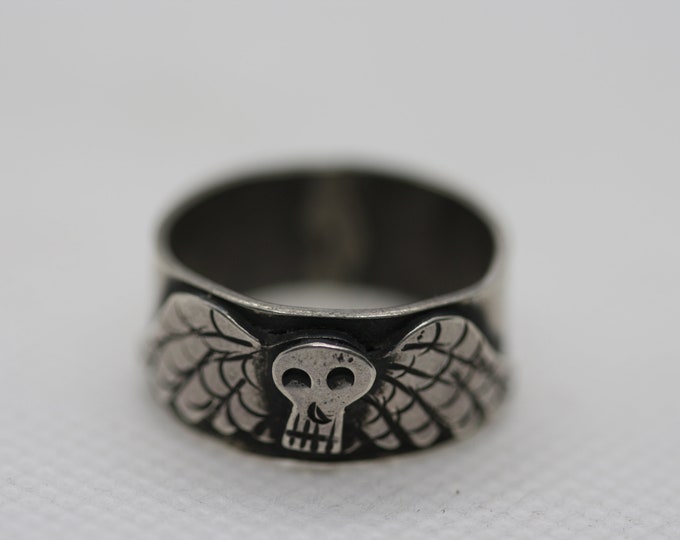Death’s Head Band Ring Made-to-Order