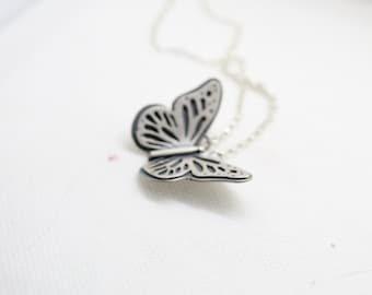 Monarch Butterfly Statement Necklace