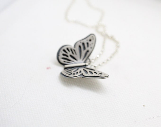 Monarch Butterfly Statement Necklace