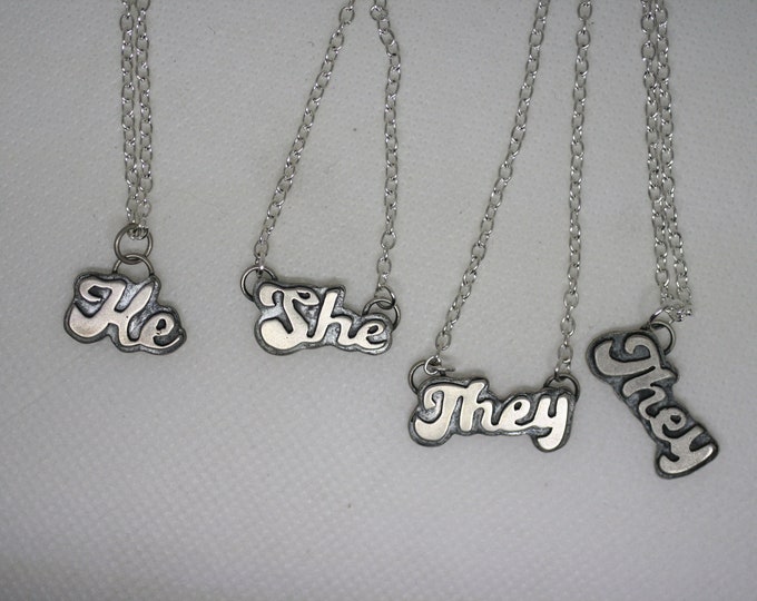 Pronoun Necklace