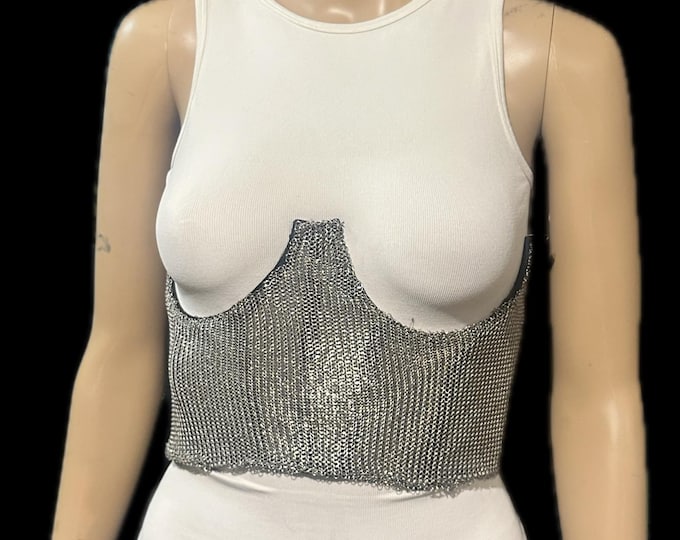 Chainmail underbust corset