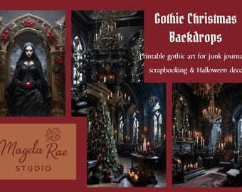 Gothic Weihnachtskulisse, Dunkle Winterszenen (Digitaler Download 74 JPG)