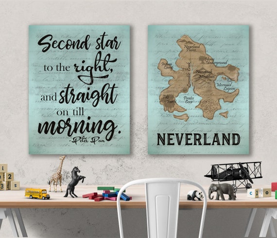 Neverland Peter Pan Canvas Print Set