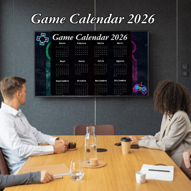05 2026 Gamer Calendar Printable PDF English Edition Fun Design Il Ky9n 