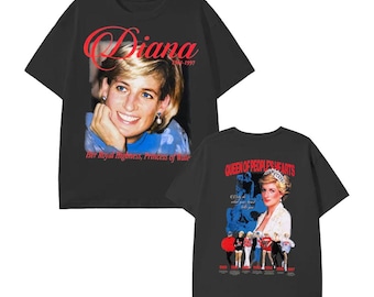 Vintage Princess Diana Graphic Tee, Retro 90s Unisex T-Shirt
