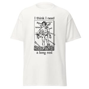 Jag tror att jag behöver en lång vila-tröja, rolig bords-RPG-tröja, fantasy-gamer-tröja, TTRPG-spelare-gåva