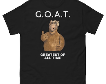 Alf Goat Funny Alf Cartoon Graphic Humorous Quote Vintage Men's T-Shirt