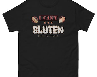 Gluten Free Tummy Hurt Shirt: Funny Food Humor Tee, Unisex Comfort Fit