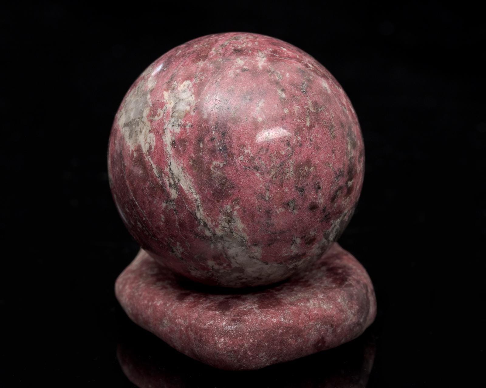 Thulite Sphere - Etsy