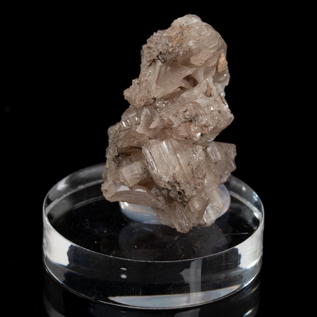 Rare Snowflake CERUSSITE Crystal Stone 0.69 Oz Specimen With Stand # ...
