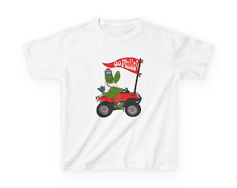 Phillie Phanatic Go Phils 4Wheeler Kids Tee