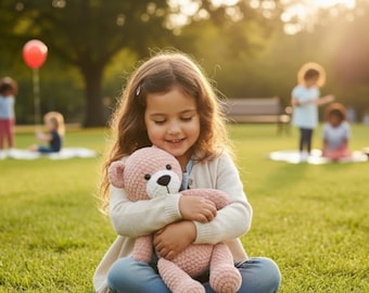 Teddy Bear Crochet Pattern PDF, Amigurumi Bear Plush Toy, Beginner Friendly Crochet Animal, Baby Shower Gift, Cute Handmade Toy