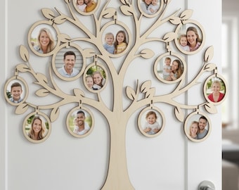 Stammbaum-Svg, Baum des Lebens laser geschnitten, Personalizd Stammbaum Laser geschnitten Datei, Stammbaum Zeichen, Glowforge digitaler Download, keltischer Stammbaum