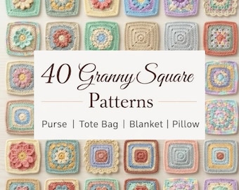 Daisy Grandma Square Motivmuster, anfängerfreundlich, Häkeldecke GrannySquare, Tier GrannySquare häkeln, ultimatives Häkelanleitungspaket