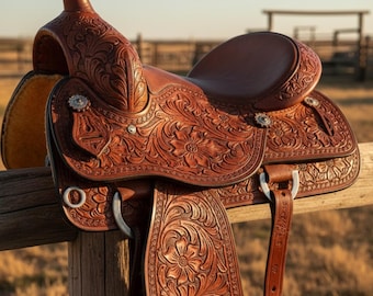 Blumenmuster aus Leder SVG, Western Carving Laser Cut Datei (Digitaler Download), Leder Werkzeugmuster lasercut SVG