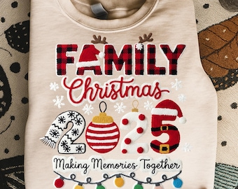 Family Christmas 2025, Latch Hook Yarn, Holiday Sublimation PNG (Digital Download)
