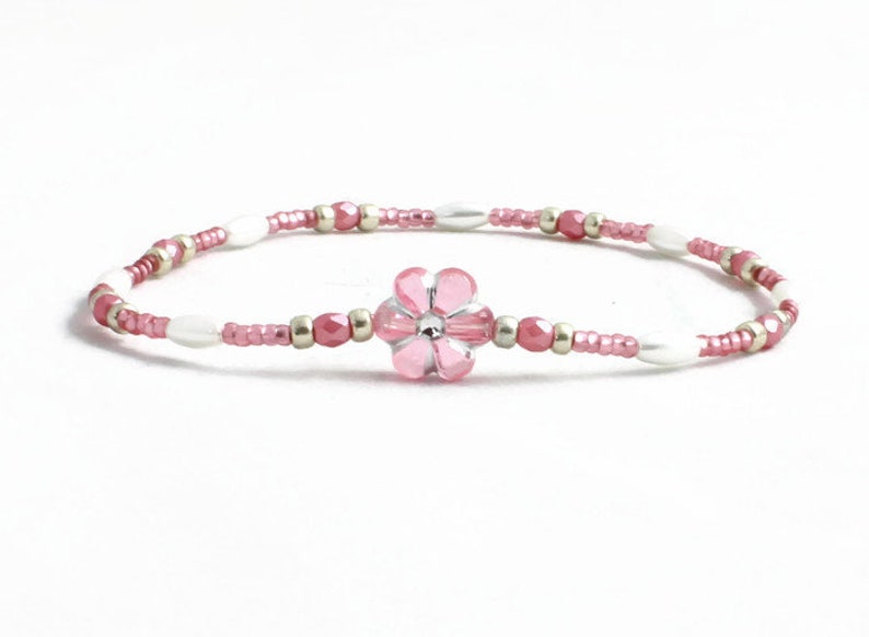 Girls Ankle Bracelet Kids Flower Anklet Children's Etsy