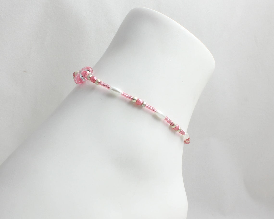 Girls Ankle Bracelet Kids Flower Anklet Children's Etsy