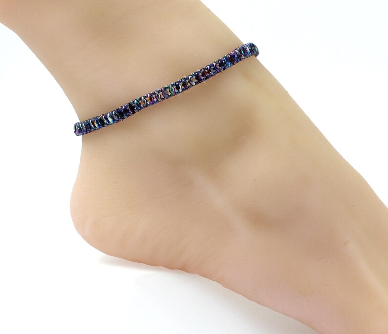 blue ankle bracelet
