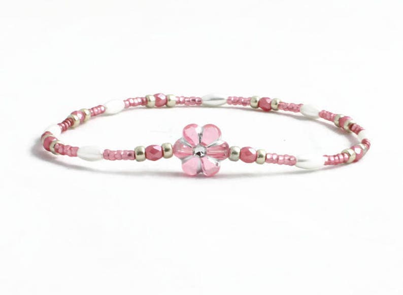 Girls Ankle Bracelet Kids Flower Anklet Children's Etsy