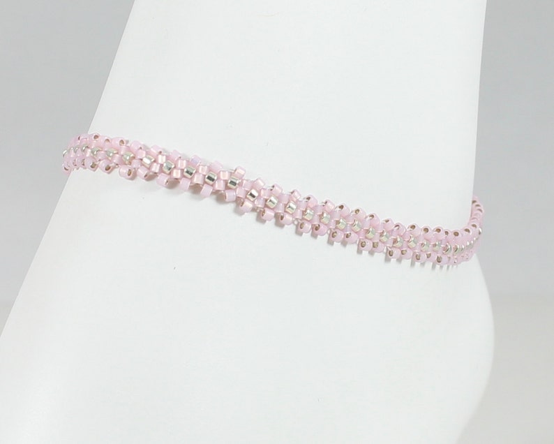 Pink Ankle Bracelet Beaded Foot Jewelry Chain Footwear Etsy