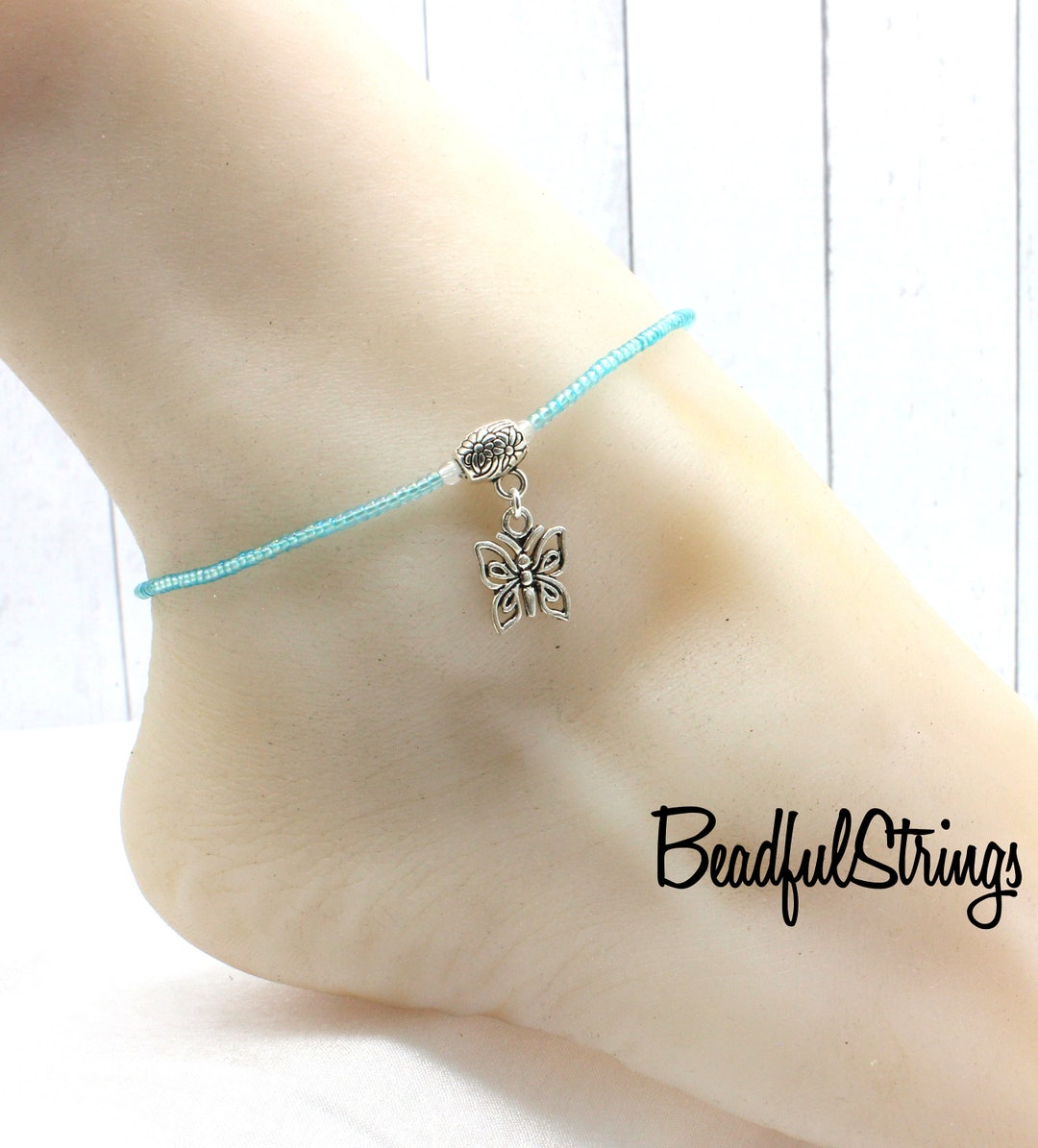 Butterfly Ankle Bracelet Bracelet empilable extensible pour Etsy France