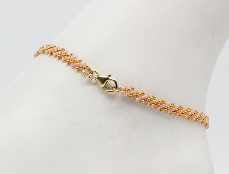Pink Foot Bracelet Delicate Jewelry for Women and Girls Daisy Chain Ankle Bracelet