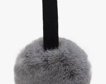 Womens Girls Winter Fashion Adjustable Faux Fur EarMuffs Ear Warmers