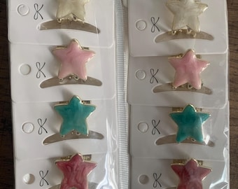 Small metal claw clips