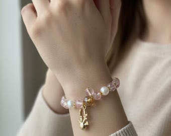 Steinen Nieten Bettelarmband