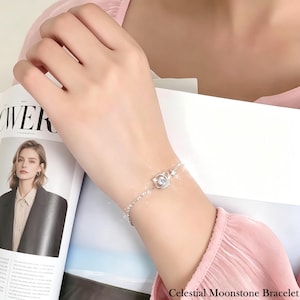 Pulsera planetaria, joyería grabada con la galaxia de Saturno, delicada pulsera con estrella celestial, regalo para amantes del espacio.