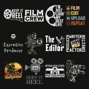 Film Studio png Bundle, Movie Clapper png, Cinema Art png, Red Carpet png, Film Amateur png, Movie Decor png, Cinéphile