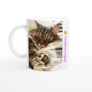 Mishka die Katze Keramikbecher - 11 Unzen Kaffee Erinnerung an Schönheit