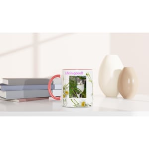 Berlioz the Cat Tasse - Verspieltes Frühlingsdesign Keramik Trinkgefäß