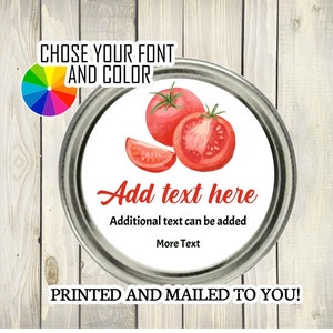Homemade Tomato Sauce Labels, Mason Jar Lid Labels, Homemade Label, Canning Jar Stickers, Personalized Jar, Made with love, Spaghetti Sauce