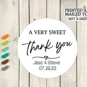 Wedding Stickers A Sweet Ending to a New Beginning Wedding Favor Stickers Wedding Favor Labels Geometric Greenery Wedding Labels Favor