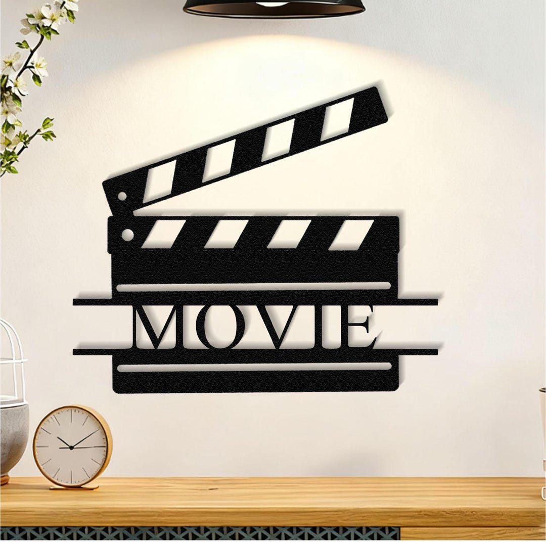 Custom Clapper Board Custom Movie Clapperboard Metal Wall Art, Cinema Decor (8-24 Inch) - Etsy