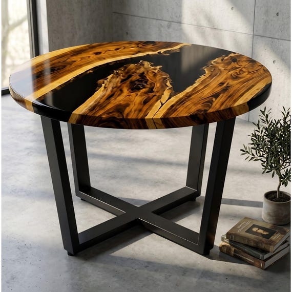 Custom Epoxy Resin End Tables, Epoxy Resin Table, Resin Side Table, Modern Coffee Table, Rustic Coffee Table, Custom Coffee Table