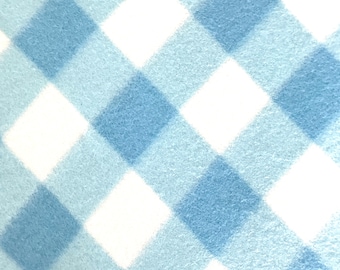 Fisher Price replica bunny puppet lovey blanket in so sweet blue and white gingham plaid.  Best baby shower gift EVER