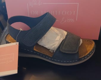 Ladies DR LIGHTFOOT Memory Foam Wide Fit Sandals