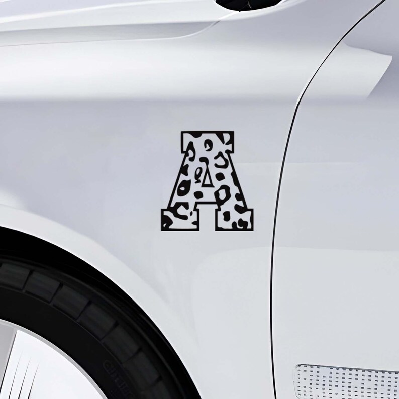 ALL LETTERS Alphabet Initial Decal, A–Z Letter Vinyl Sticker for Car ...