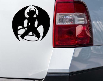 Devil Girl Vinyl Decal, Dark Art Car Decal, Laptop Sticker, Devil Woman Sticker, Devil Woman Car Decal, Devil Girl Vinyl Car Sticker