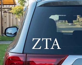 Custom Greek Letters Decal, Personalized Greek Vinyl Sticker, Choose Your Sorority or Fraternity Letters, Greek Letters Decal, CarDecal