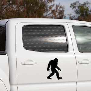 Adesivo de vinil do Pé Grande, adesivo de caminhão do Pé Grande Acredita, adesivo de vinil do Pé Grande para carro, adesivo de aventura ao ar livre Cryptid, adesivo de janela do Yeti